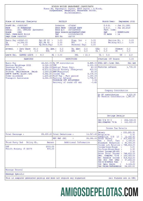 Em branco Modelo de recibo de pagamento de consultores de gerenciamento Wisdom Bridge em formatos Word e PDF.pdf, 1